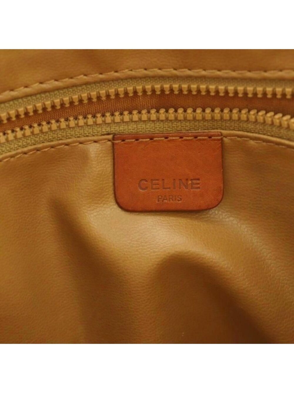 Celine Clutch Leather Macadam Pattern Brown - Picture 6 of 8